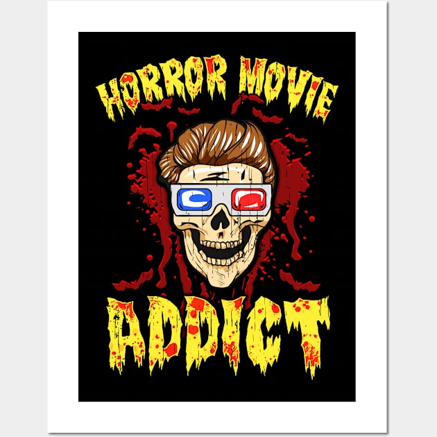 Horror Movie Addict Wall Art by Jamrock Designs